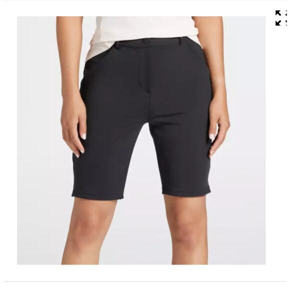 NWT CALIA Women's Golf 9" Bermuda Shorts - black - size 2 - Picture 1 of 7